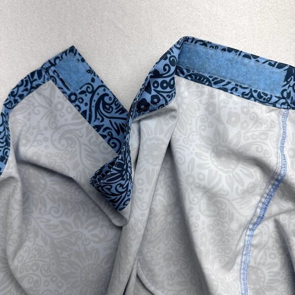 Rip Skirt Hawaii Womens Adjustable Waist Skirt Size XXL Blue Floral Beach Resort - Picture 6 of 10